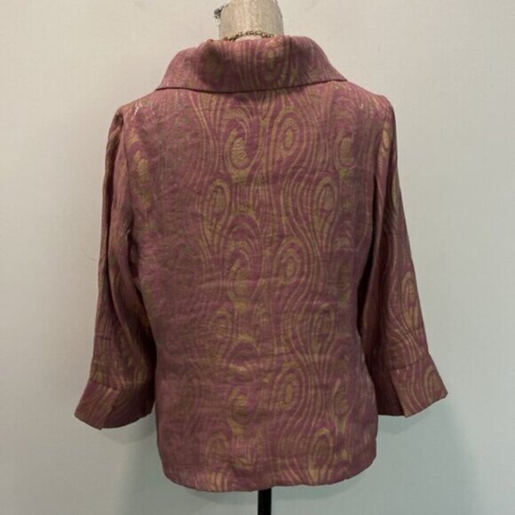 Vivian Shyn Gold flex Blazer size XL coat - Picture 7 of 12